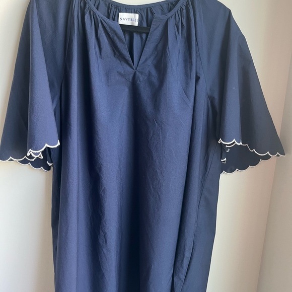 Navy Bleu “Harbor Scallop Dress” - XL - Picture 4 of 11